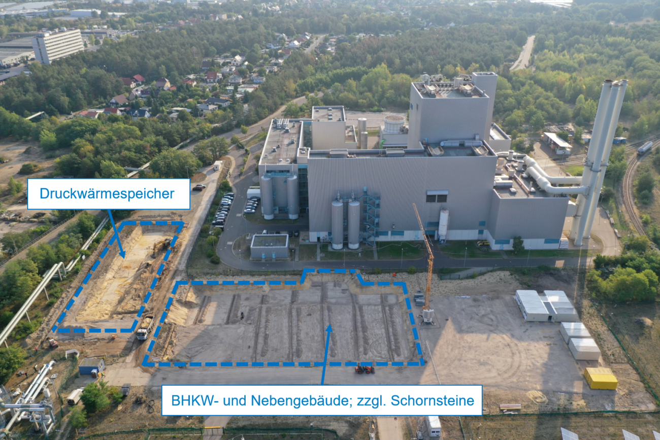 Baufeld BHKW Heizkraftwerk Cottbus